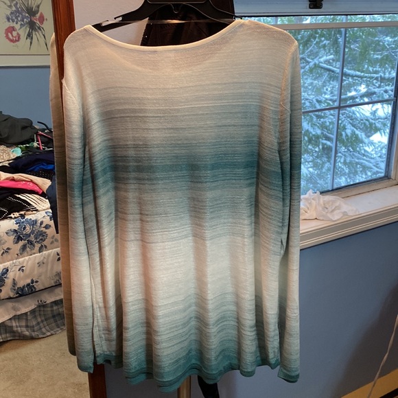 Ombre Bateau Neck Sweater - Picture 3 of 4